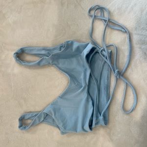 Blue Tiger Mist Crop Top